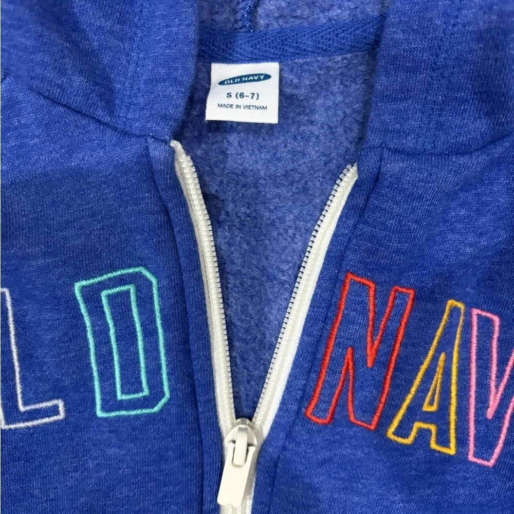 Old Navy Kids Vibrant Blue Zip-Up Hoodie